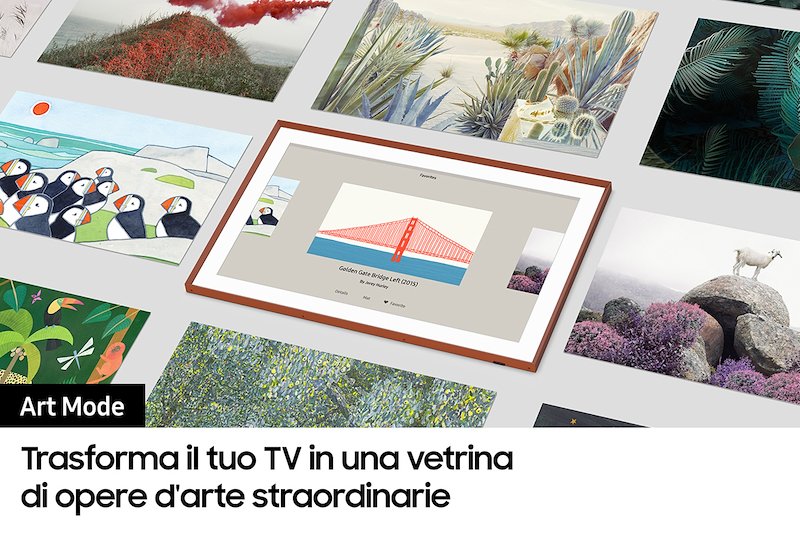 Samsung Tv The Frame Qled 43" 4k hdr - Qe43ls03aauxzt