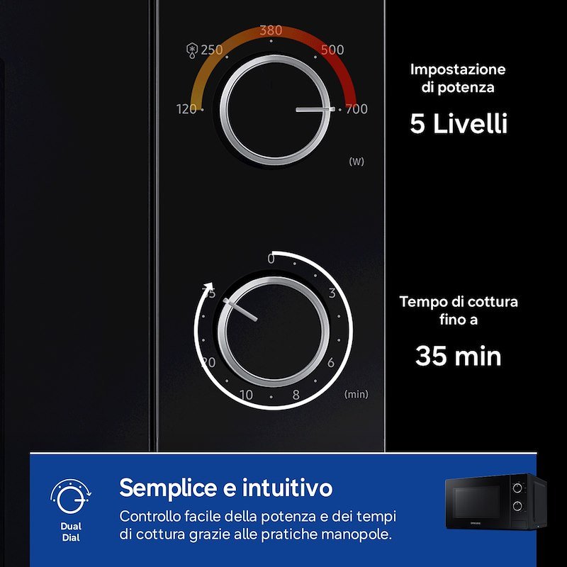 Samsung Microonde E5MWO_CMO_07IN Nero