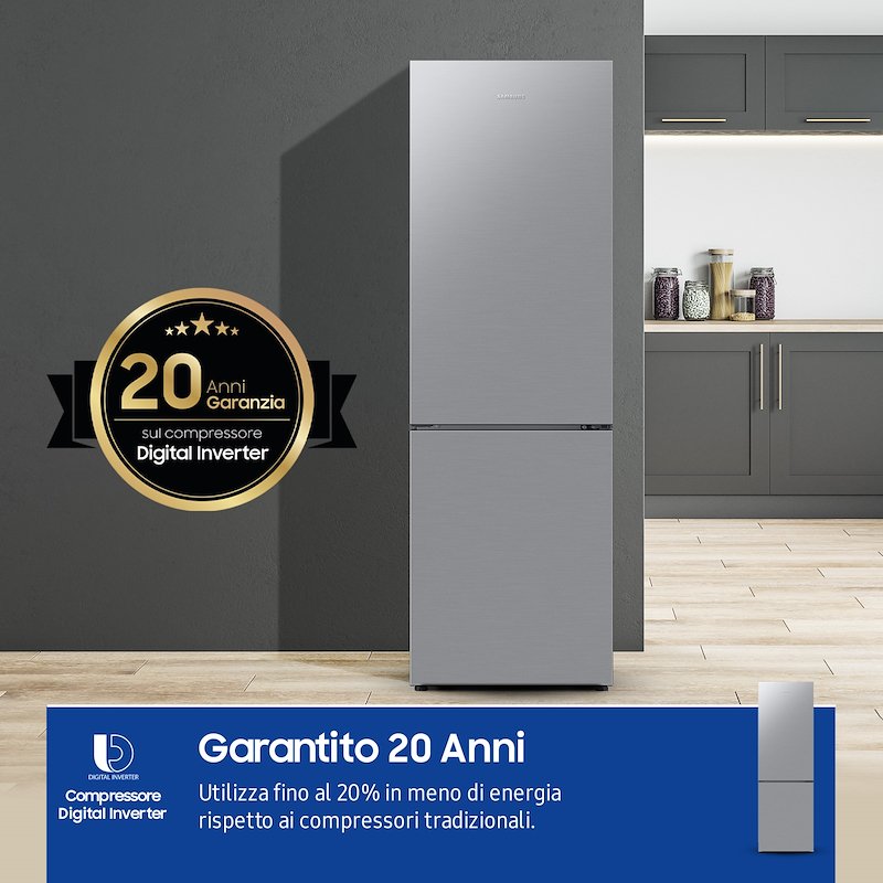 Samsung Frigorifero Combianto 344L Rb33b610esa/ef Silver Inox