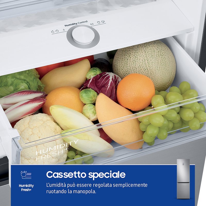 Samsung	Frigorifero Combinato RB34C675DSA/EF Silver Inox
