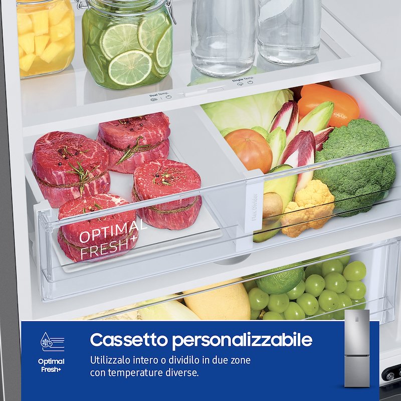 Samsung	Frigorifero Combinato RB34C675DSA/EF Silver Inox