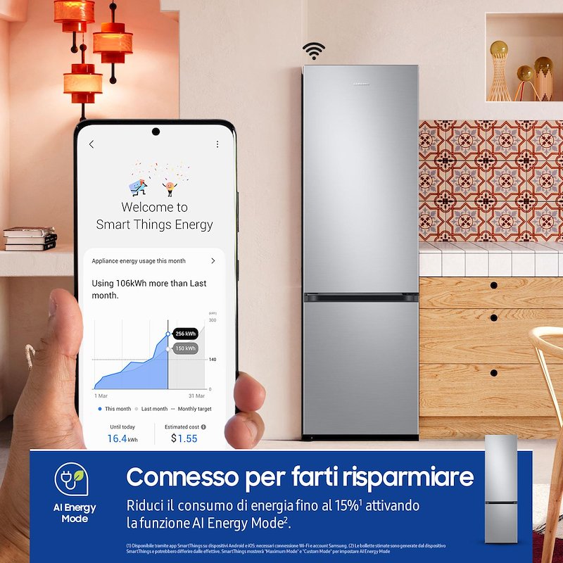 Samsung Frigorifero Combinato Rb38c607as9/ef