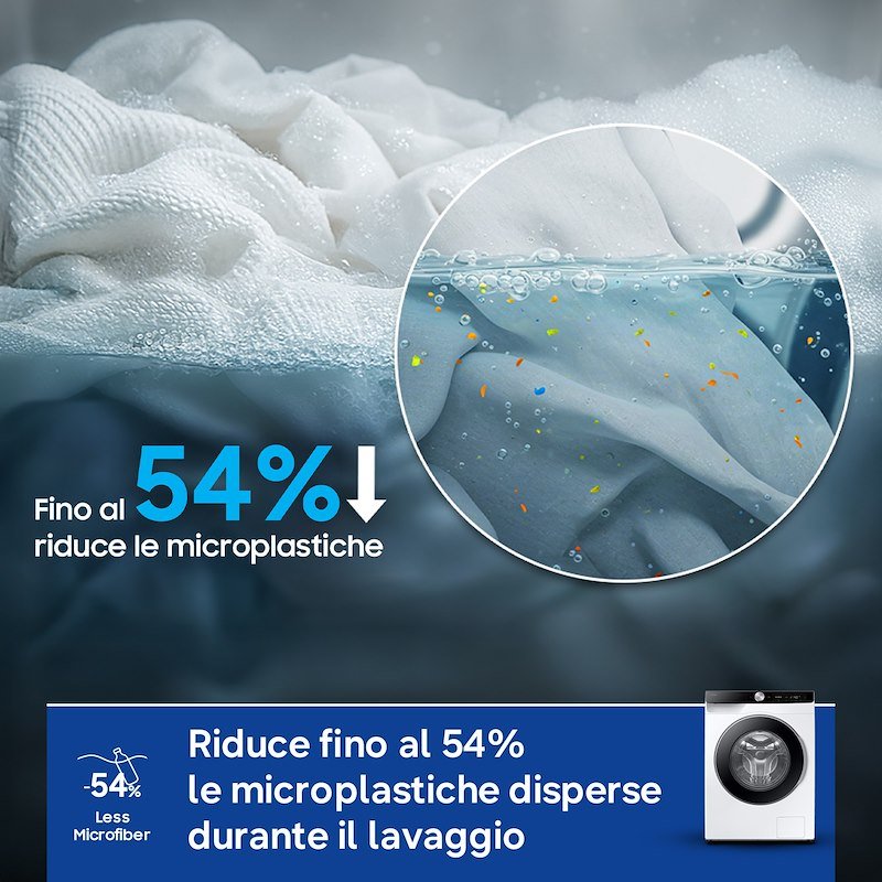 Samsung Lavatrice 9 kg Serie 6400D Ai WW90DG6U85LKU3 Bianco