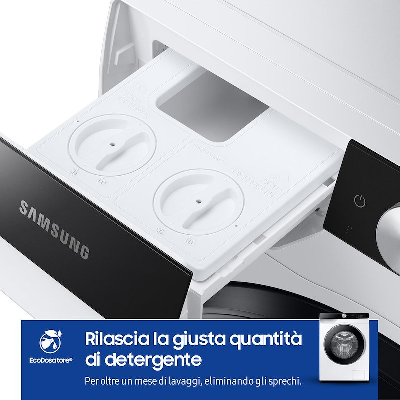 Samsung Lavatrice 9 kg Serie 6400D Ai WW90DG6U85LKU3 Bianco