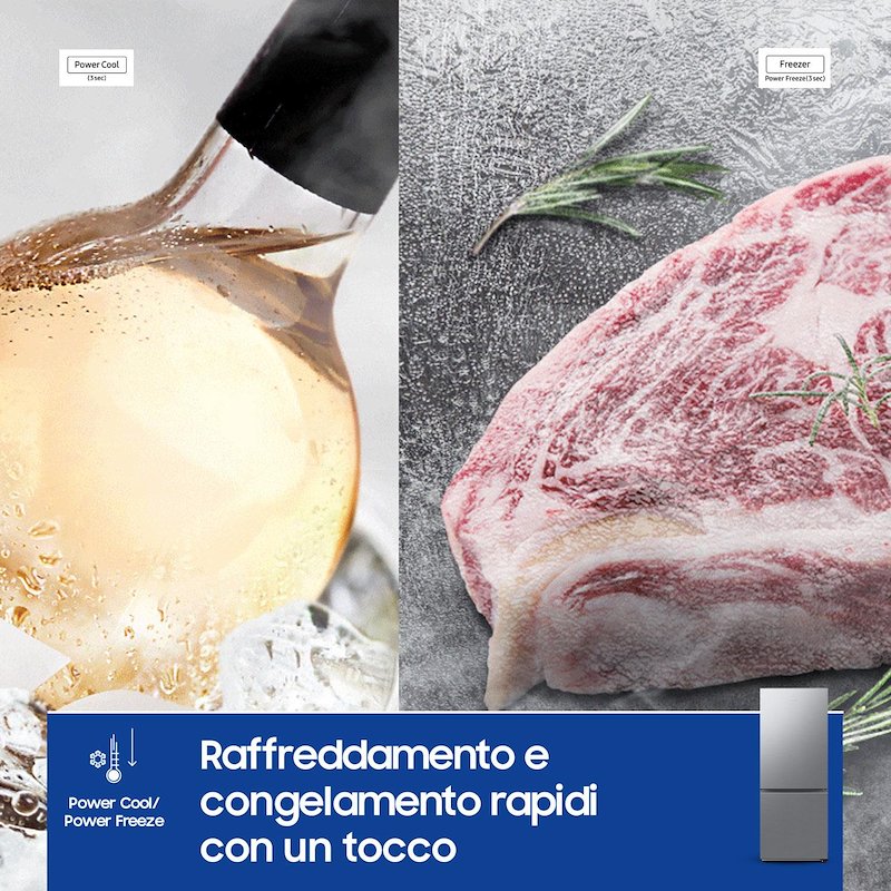 Samsung Frigorifero Combinato 340L Rb50dg602es9 METAL INOX