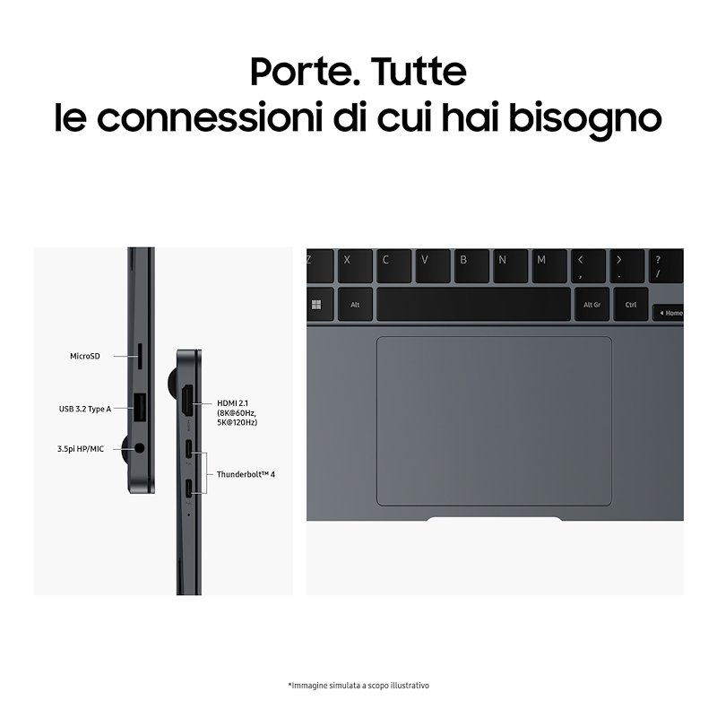 Samsung Notebook 14" 16512GB GALAXY BOOK4 PRO Moonstone Gray