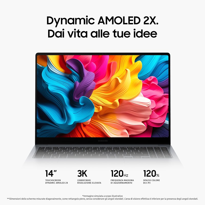 Samsung Notebook 14" 16512GB GALAXY BOOK4 PRO Moonstone Gray