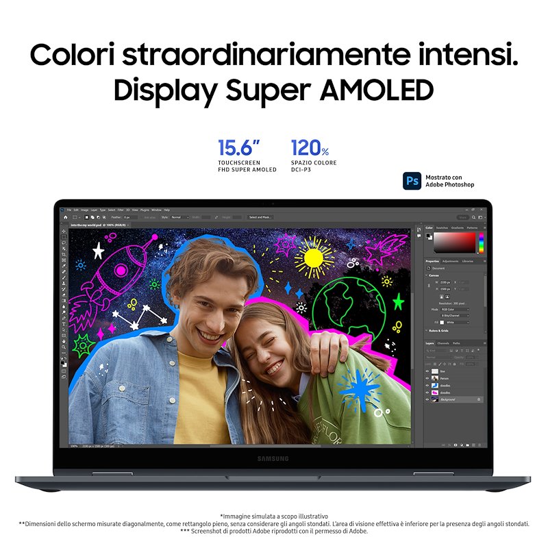 Samsung Notebook GALAXY BOOK4 360 15,6" 16512GB Gray