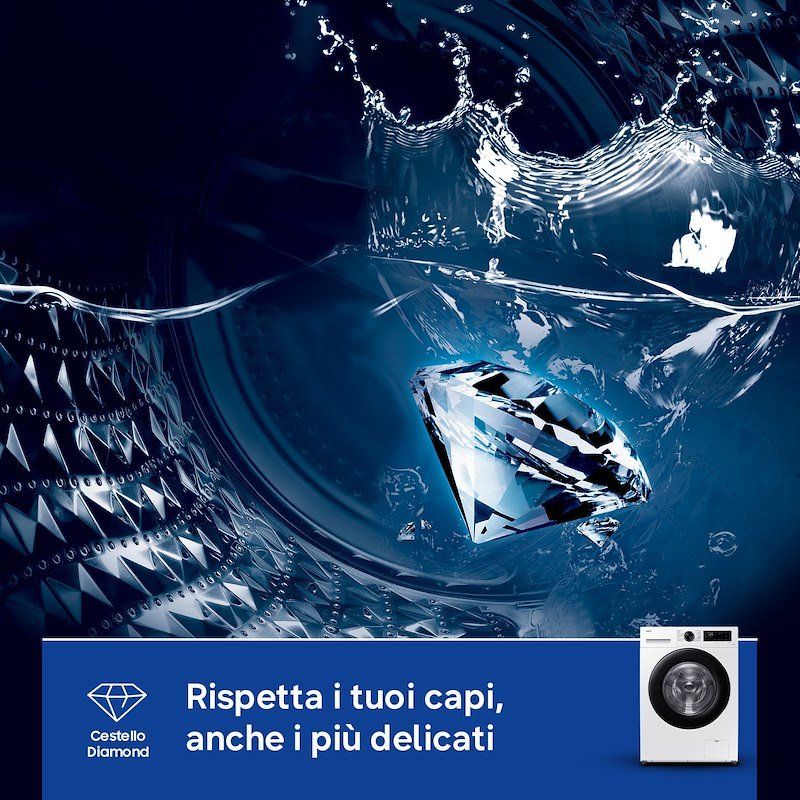 Samsung Lavatrice Serie 5000C Ww90cgc04daeet bianca