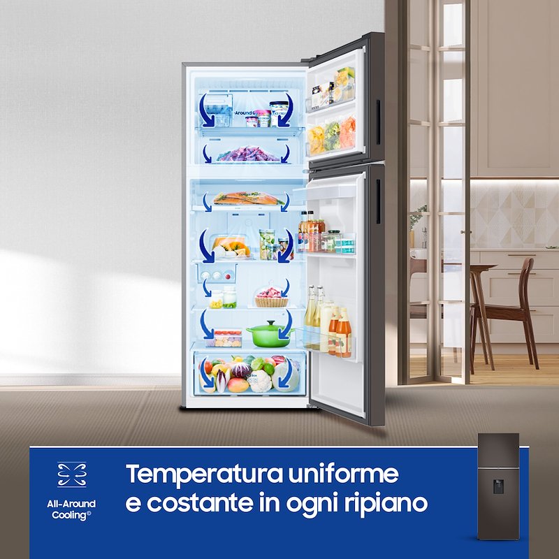 Samsung Frigorifero Combinato 462 L  BESPOKE AI™  RT47CB6736C2ES Cotta Charcoal