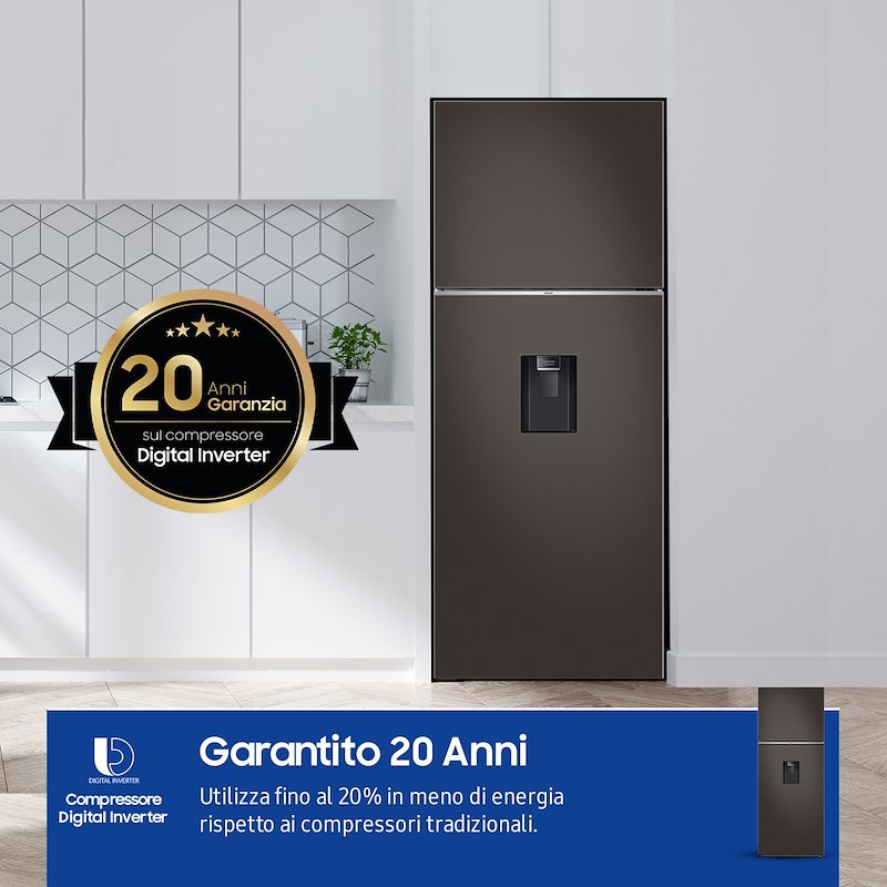 Samsung Frigorifero Combinato 462 L  BESPOKE AI™  RT47CB6736C2ES Cotta Charcoal