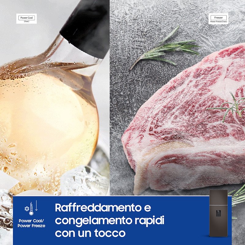 Samsung Frigorifero Combinato 462 L  BESPOKE AI™  RT47CB6736C2ES Cotta Charcoal