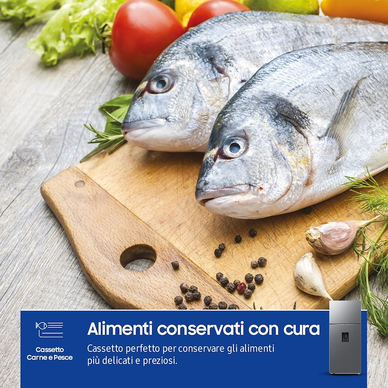 Samsung Frigorifero Combinato 402L RT53DG7B14S9EF Metal Inox