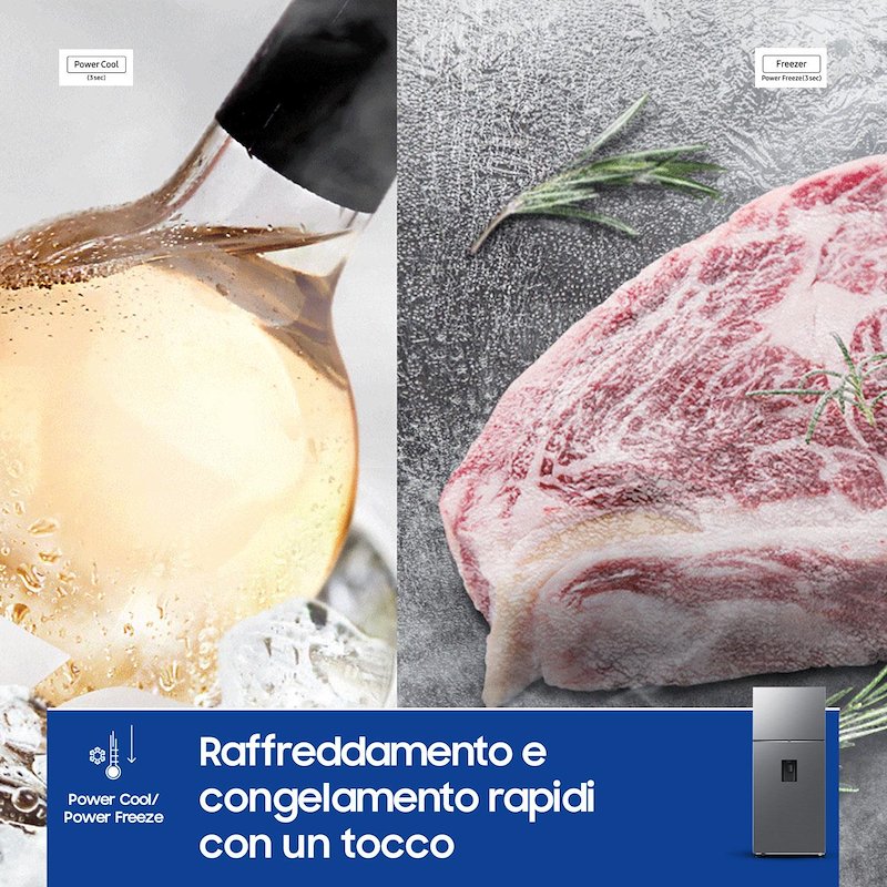 Samsung Frigorifero Combinato 402L RT53DG7B14S9EF Metal Inox