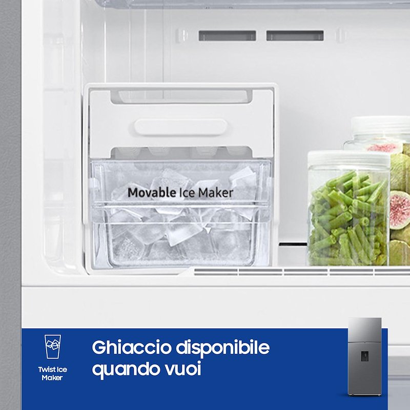 Samsung Frigorifero Combinato 402L RT53DG7B14S9EF Metal Inox