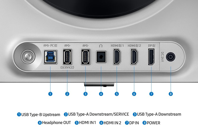 Samsung Monitor OLED 27"LS27DG610SUXEN Argento