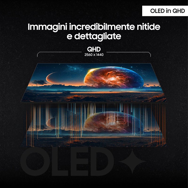 Samsung Monitor OLED 27"LS27DG610SUXEN Argento