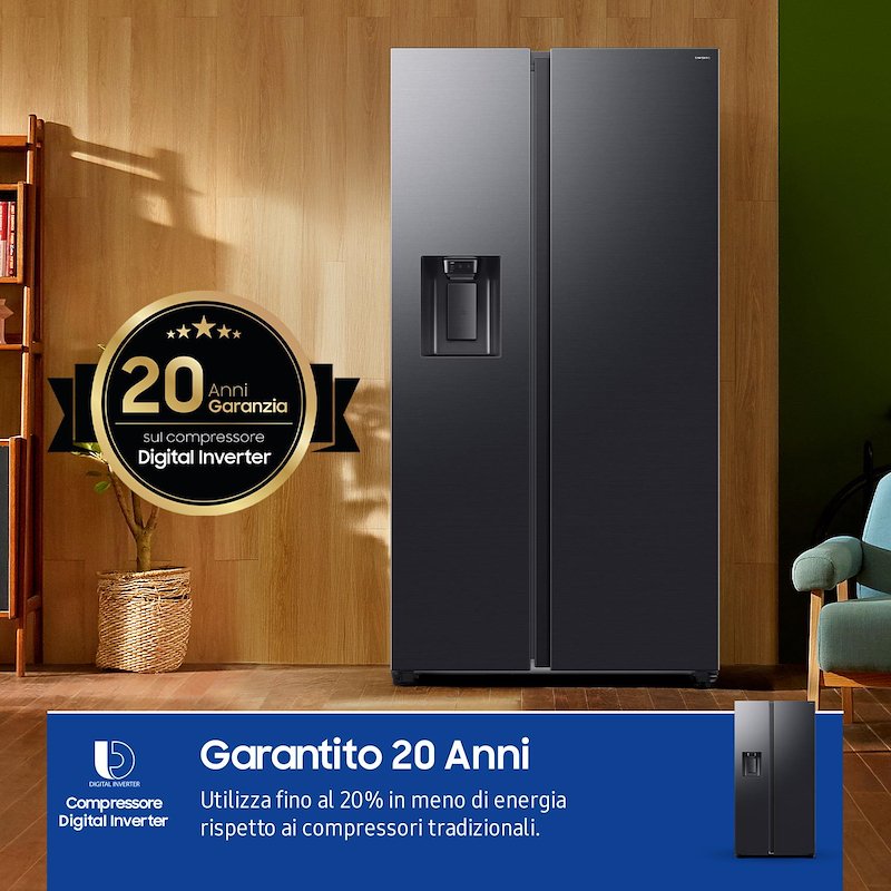 Samsung Frigorifero americano RS70F64KEFEF Antracite