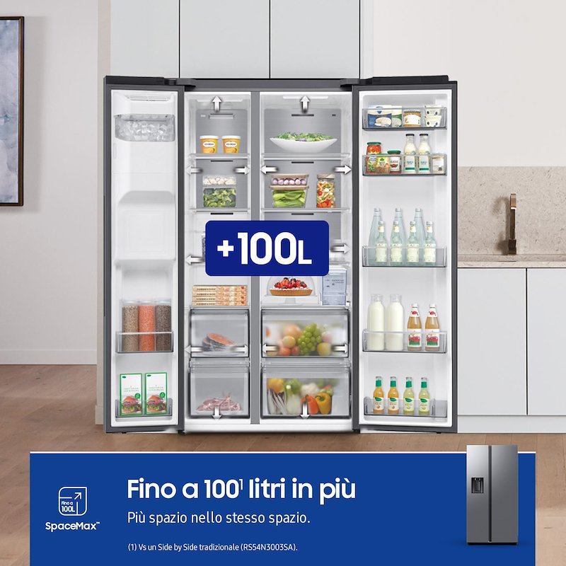 Samsung Frigorifero Americano RS70F65KETEF Inox