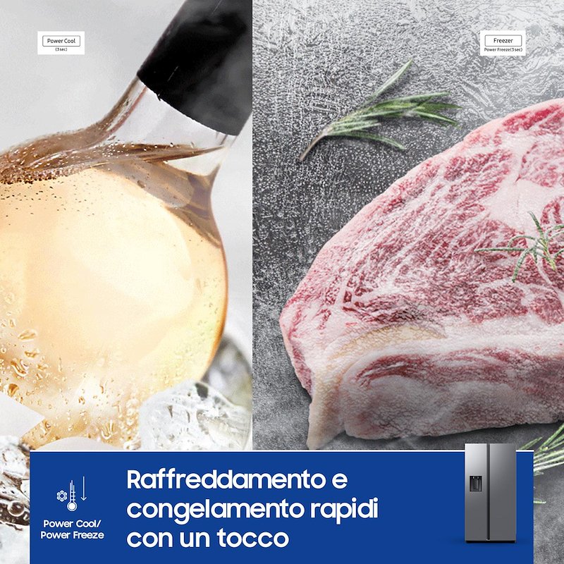 Samsung Frigorifero Americano RS70F65KETEF Inox