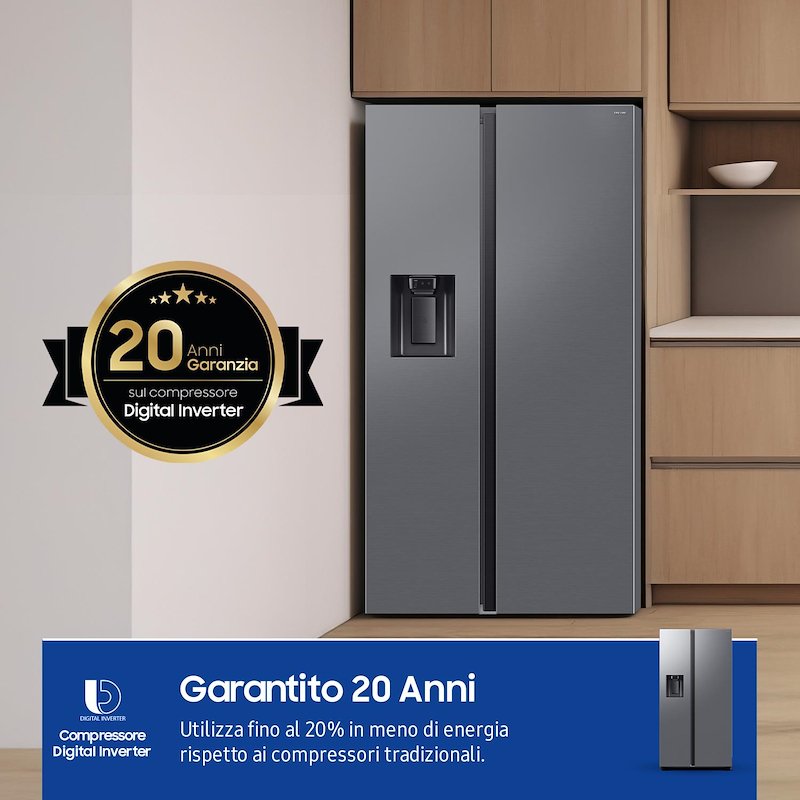 Samsung Frigorifero Americano RS70F65KETEF Inox