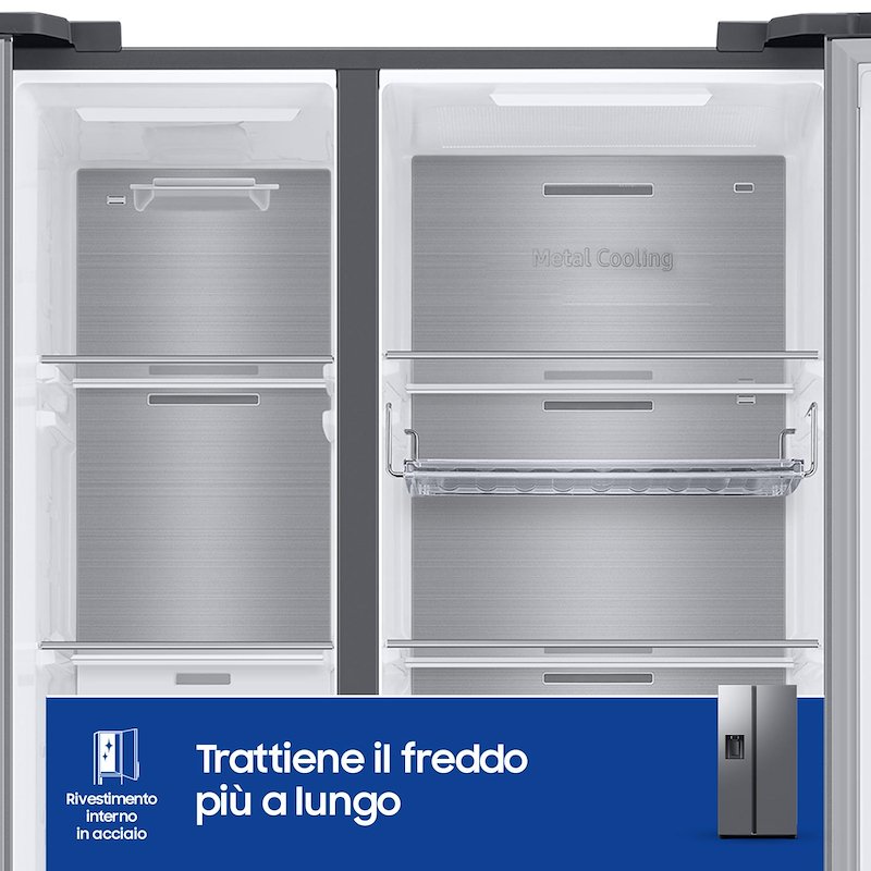 Samsung Frigorifero Americano RS70F65KETEF Inox
