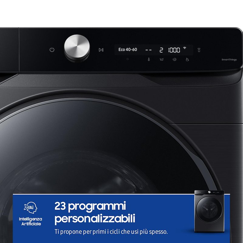 Samsung Lavatrice 20 Kg Wf20dg8650bvu3 Nero