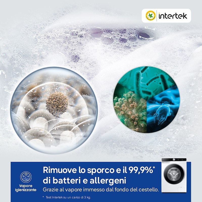 Samsung Lavatrice 9 Kg Ww90dg6g94lku3 Bianco