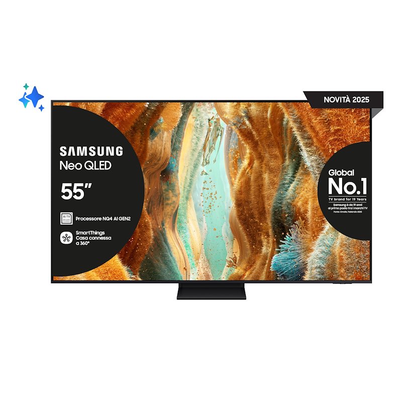 Samsung TV Neo QLED 55" Qe55qn70fauxzt Nero
