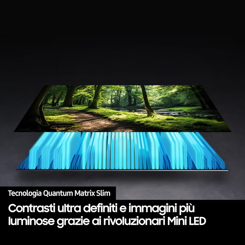 Samsung TV Neo QLED 55" Qe55qn70fauxzt Nero