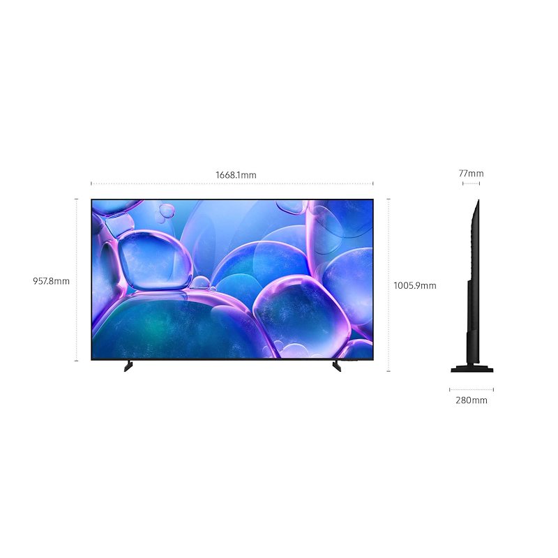 Samsung TV LED 75" Ue75u7000fuxzt 	Titan Gray