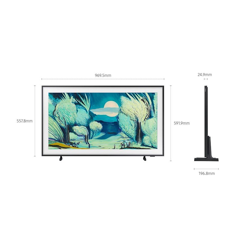 Samsung TV QLED 43" The Frame Qe43ls03fauxzt Black