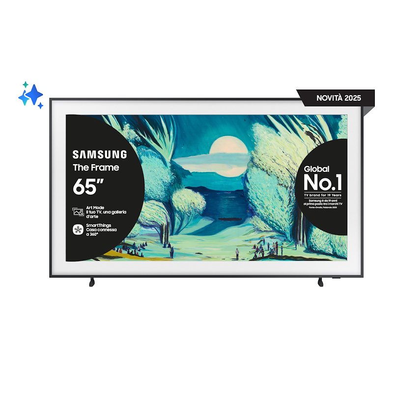 Samsung TV QLED 65" The Frame Qe65ls03fwuxzt Black