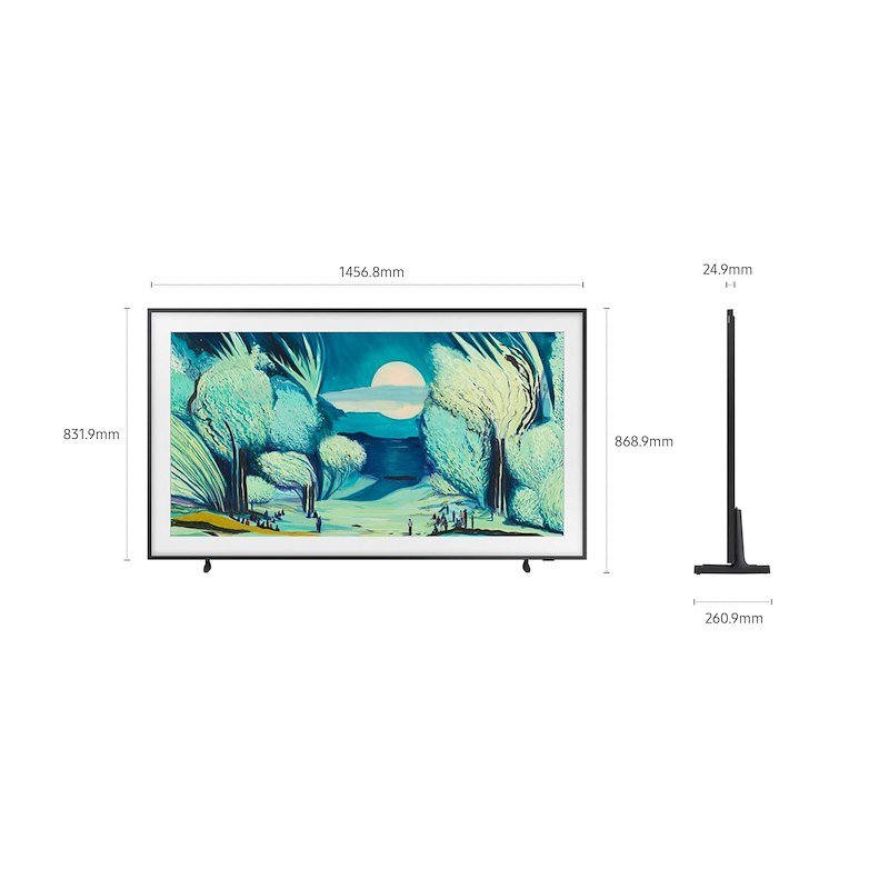 Samsung TV QLED 65" The Frame Qe65ls03fwuxzt Black