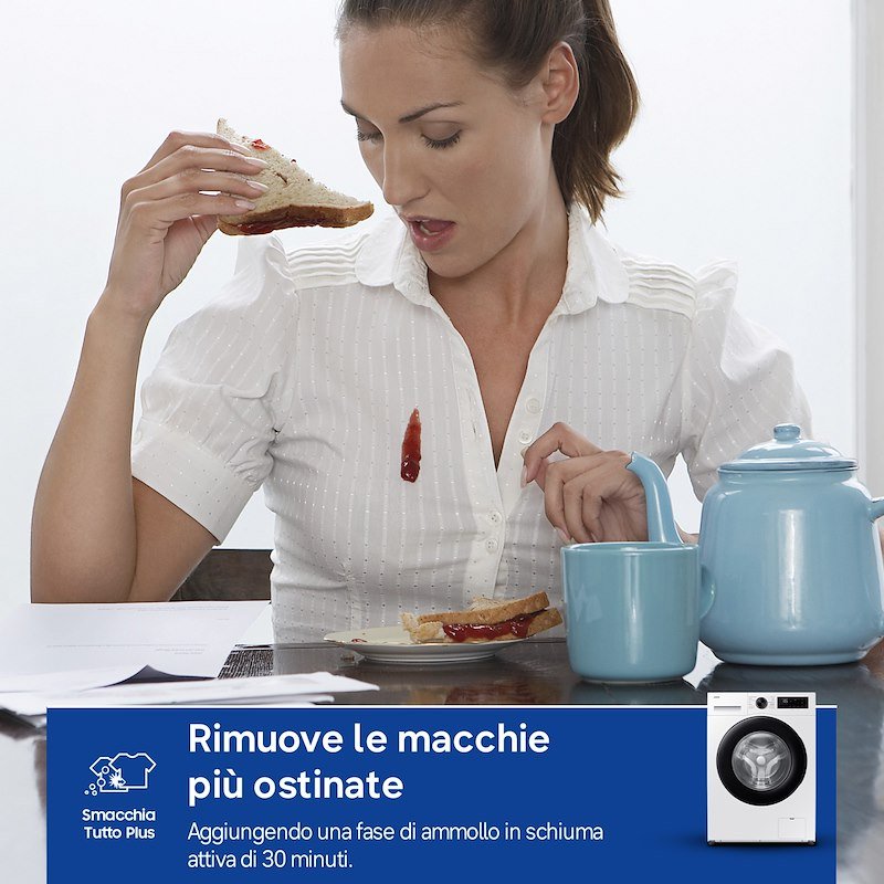 Samsung Lavatrice 9kg Ww90dg5g34aeet bianca