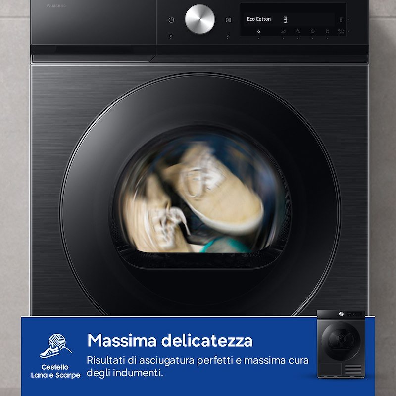 Samsung Asciugatrice 9Kg Dv90db7845gbu3 Nero