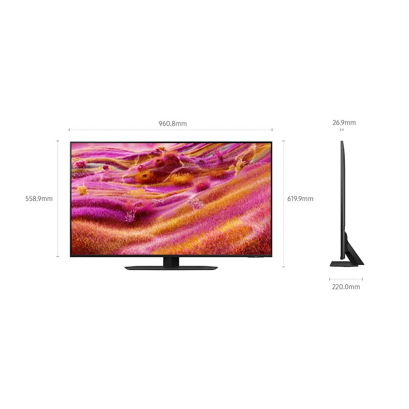 Samsung TV MINILED 43" Qe43qn90fatxzt Titan Black