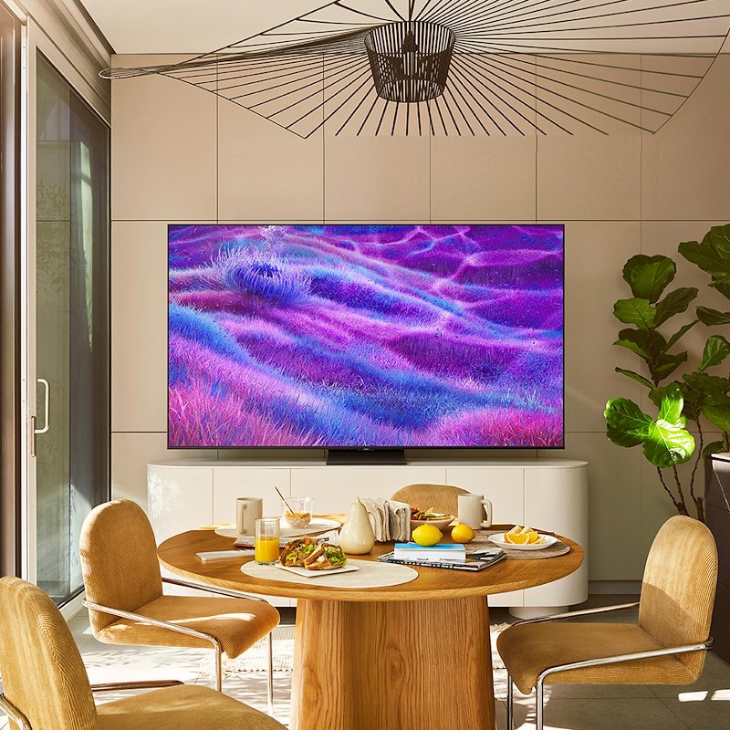Samsung TV MINILED 50" Qe50qn80fauxzt Carbon Silver