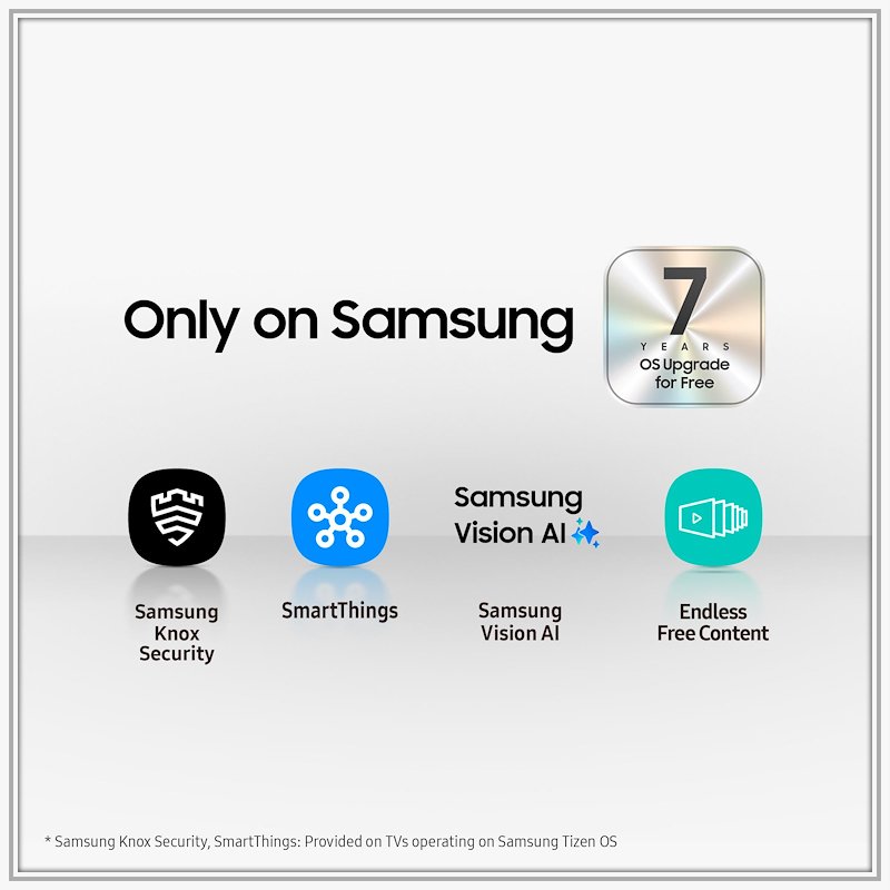 Samsung TV MINILED 50" Qe50qn80fauxzt Carbon Silver