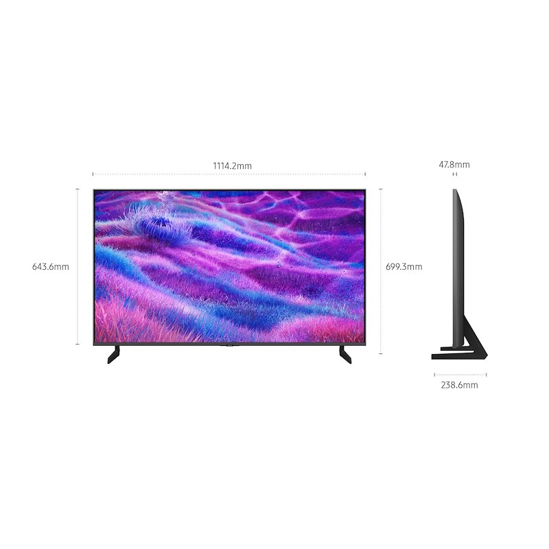 Samsung TV MINILED 50" Qe50qn80fauxzt Carbon Silver