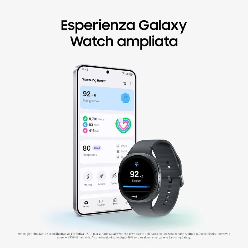 Samsung Smartwatch Galaxy Watch8 44mm Dark Grey