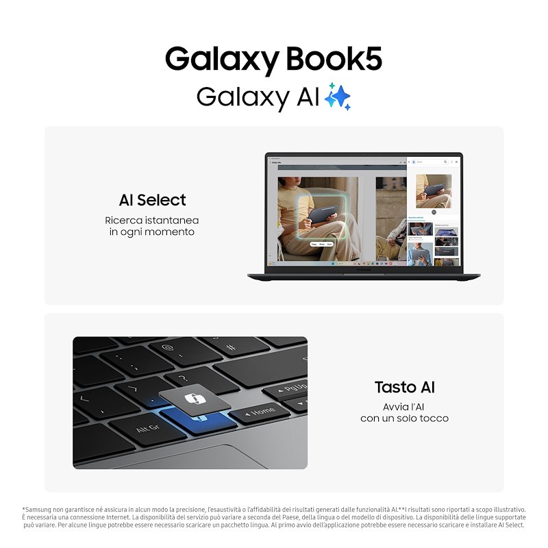 Samsung Notebbook Galaxy Book5 32GB / 1TB Np750xhd-kd5it Gray