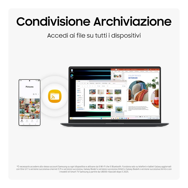 Samsung Notebbook Galaxy Book5 32GB / 1TB Np750xhd-kd5it Gray