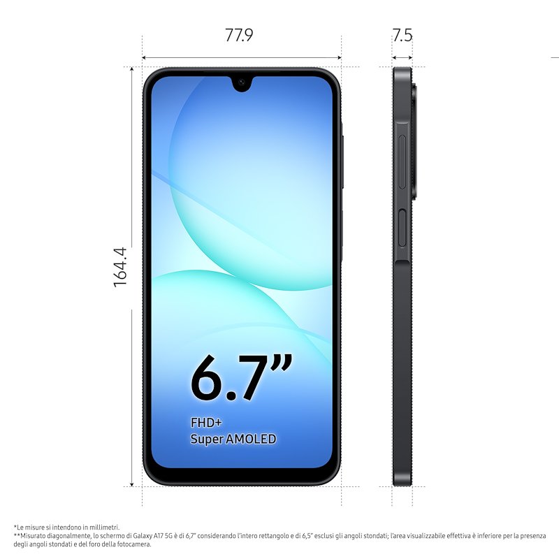 Samsung Smartphone Galaxy A17 5g 8/256gb Black