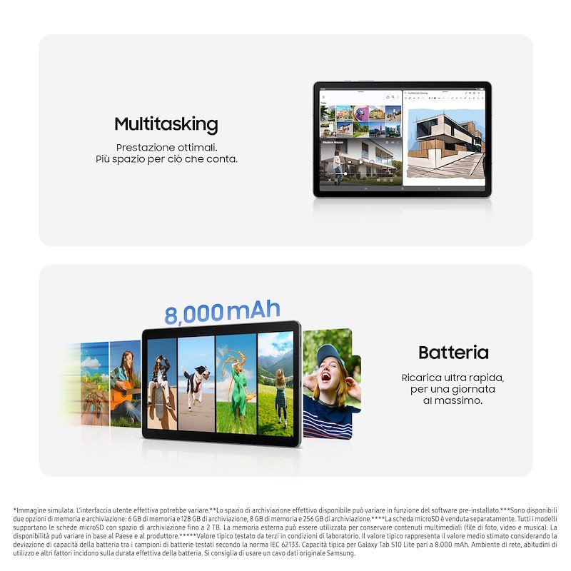 Samsung Tablet Galaxy Tab S10 Lite 8/ 256GB WIFI Silver