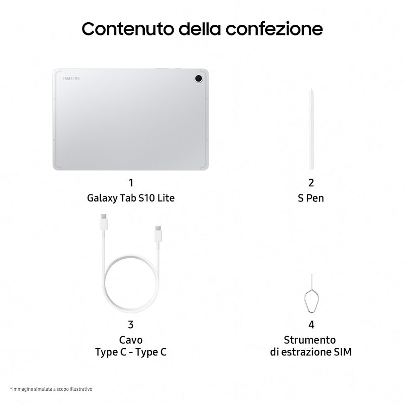Samsung Galaxy Tab S10 Lite 6/ 128GB 5G Sm-x406bzsreue Silver
