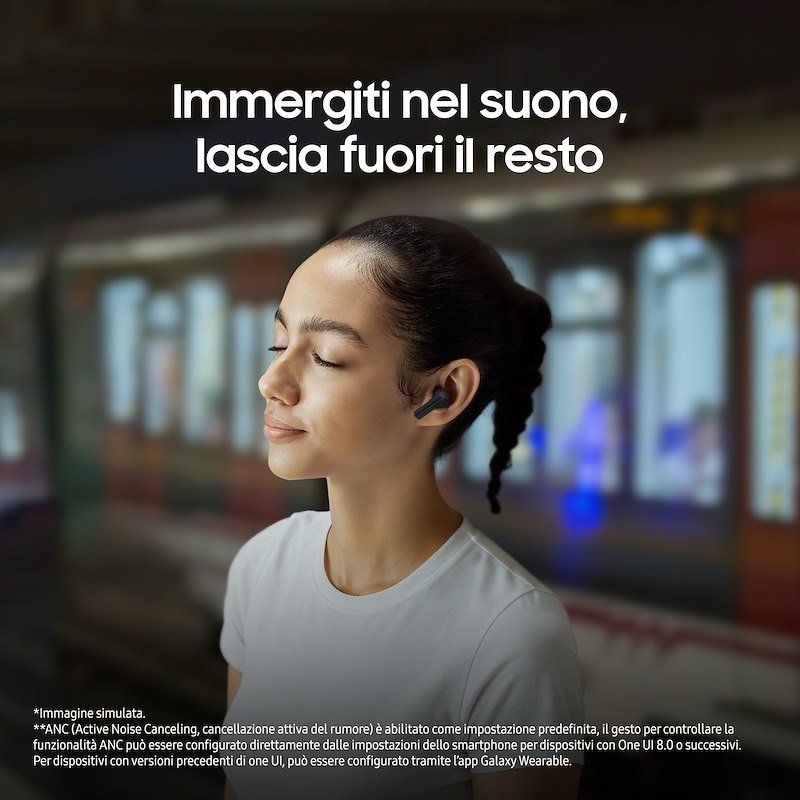 Samsung Galaxy Buds3 Fe Auricolari Wireless, Black - 6