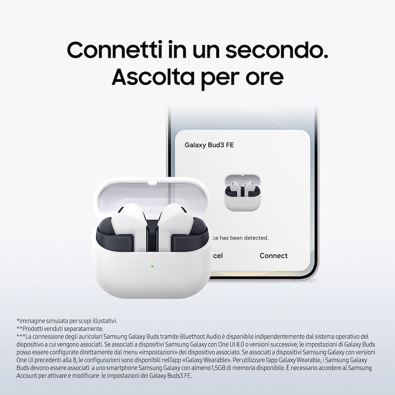 Samsung Galaxy Buds3 Fe Auricolari Wireless, Black - 9