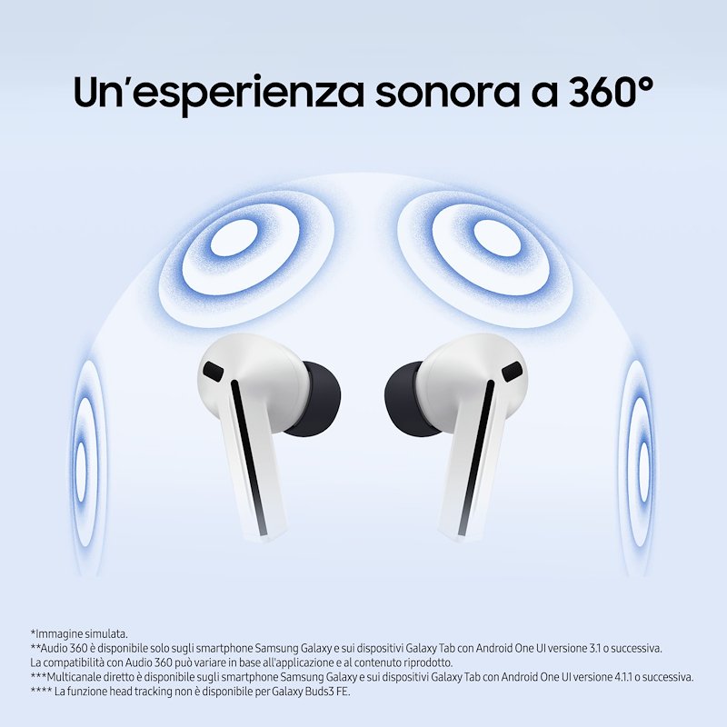 Samsung Auricolare GALAXY BUDS3 FE Black