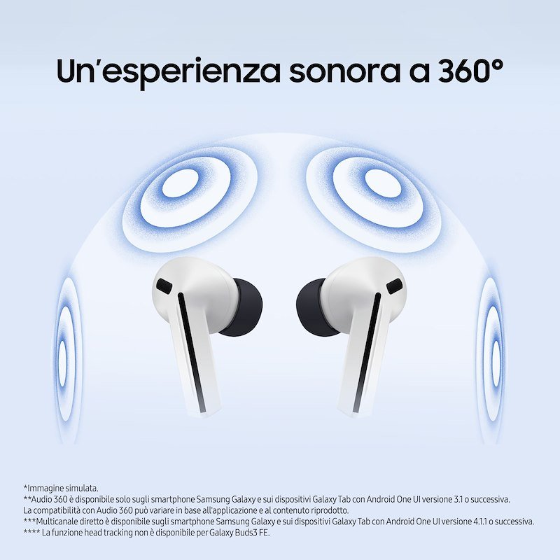 Samsung Galaxy Buds3 Fe Auricolari Wireless, Black - 5